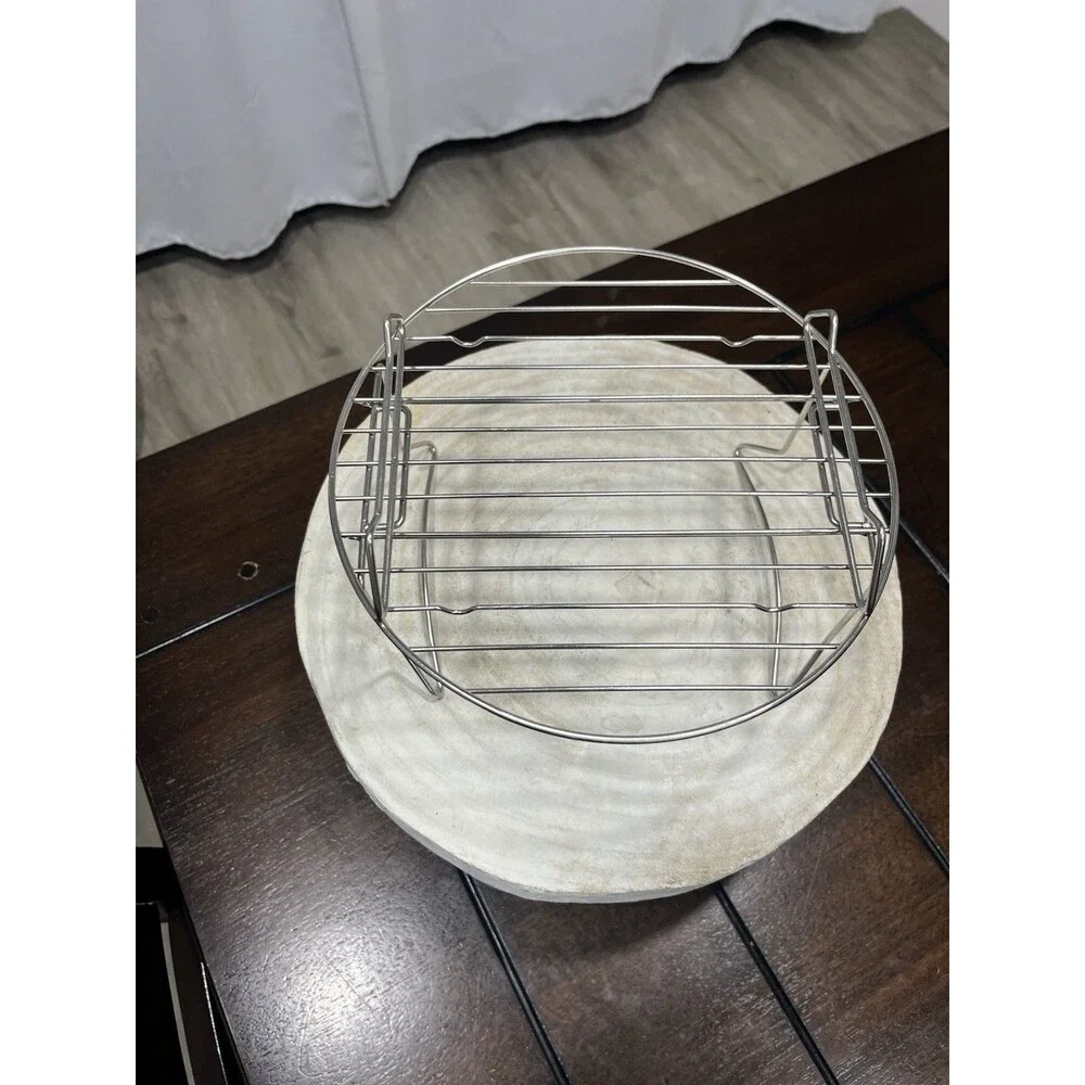 OEM Ninja Foodi 6.5 Qt Reversible Rack Stainless Steel Steam Broil Part AOP109